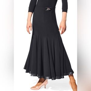 Armando 8 Panel Satin Hemline Ballroom Dance Skirt 00207 Smooth Practice